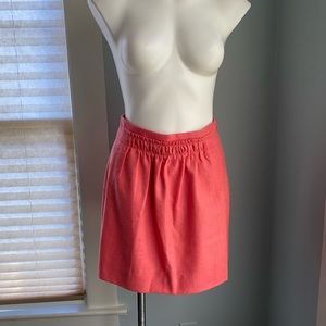 NWT J Crew pink wool blend skirt